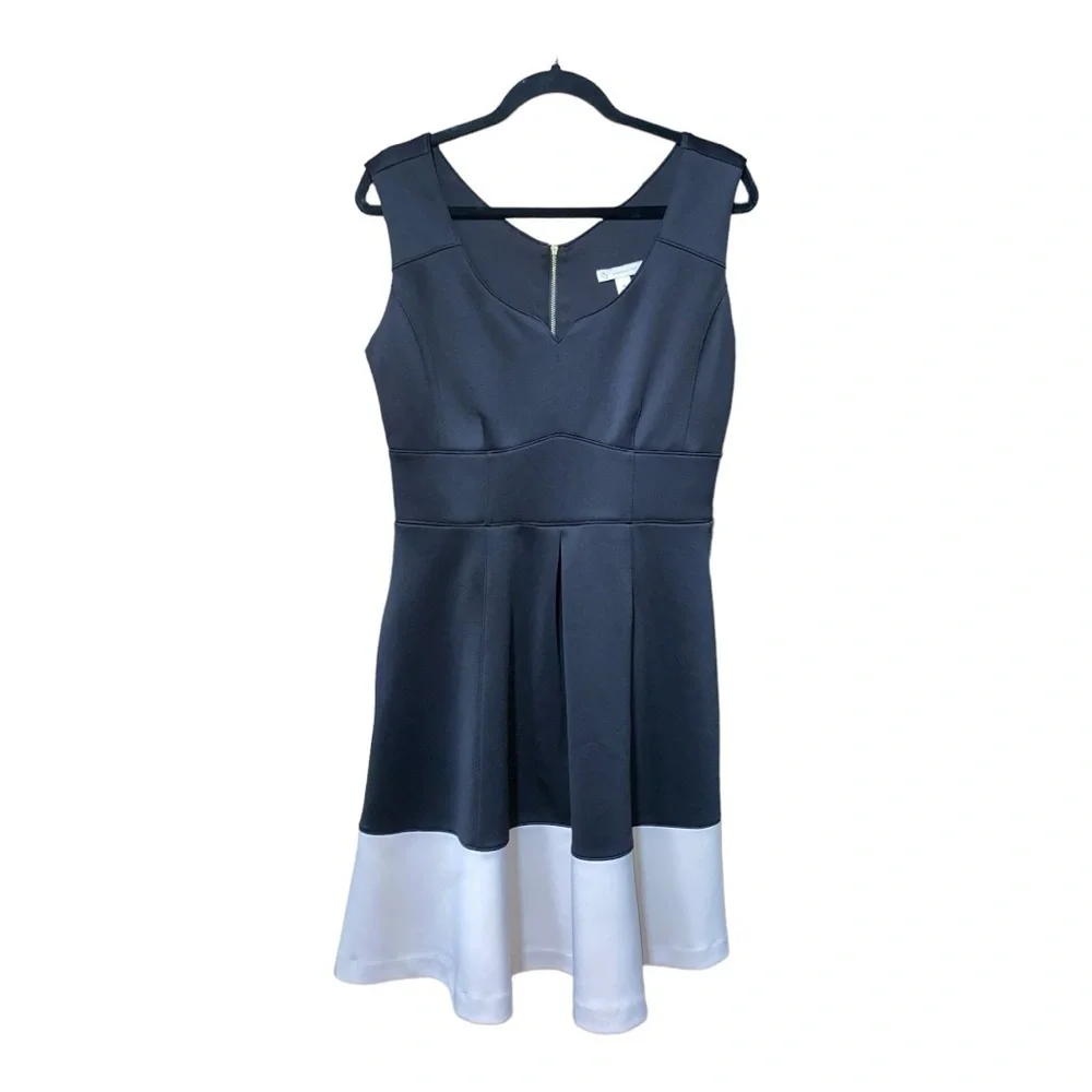 db Established 1962 Color-blocked Dress. Familiar Trend to Emma Stone &more Sz10